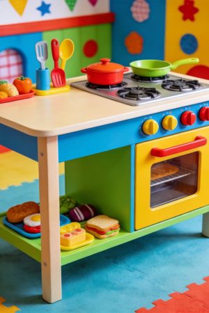 Pretend Play Kitchen Activity Table