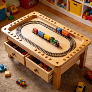 Train Set Activity Play Table